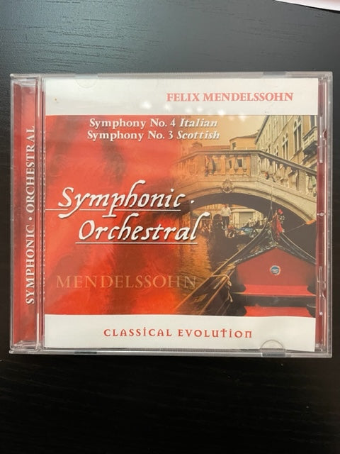 Felix Mendelssohn CD Symphony n°3 (Scottish) - Symphony n° 4 Italian