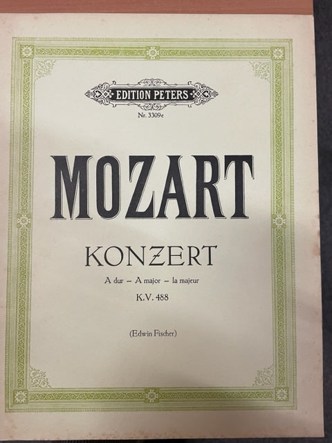 Mozart Concerto en la majeur KV 488 partition pour deux pianos