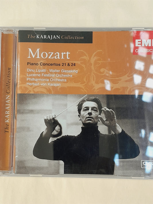 CD Mozart Piano concertos 21 et 24 Dinu Lipatti et W.Gieseking, piano