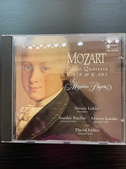 CD Mozart Piano quartets K 478 et K 493 The Mozartean Players