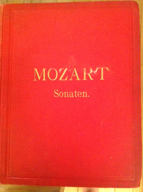 Mozart Sonates pour piano éditions Reliée Louis Koehler et Richard Schmidt