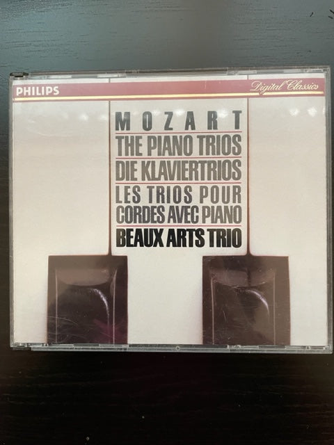 3 CD Mozart Les trios pour cordes avec piano Beaux-Arts Trio