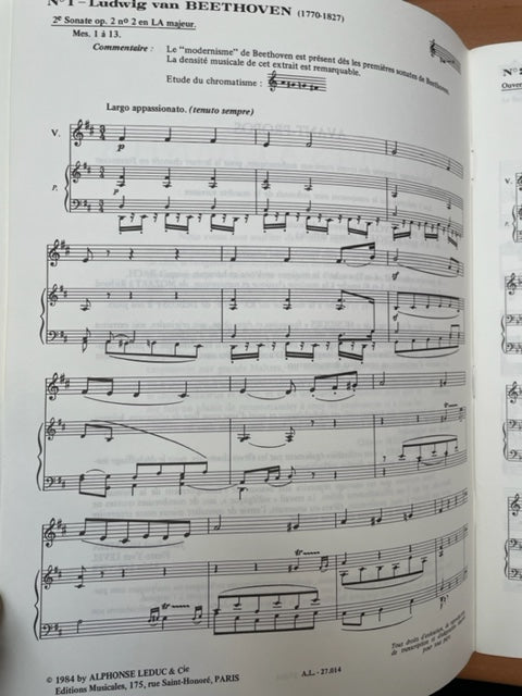 Partition HOLSTEIN et LOUVIER : Musiques à chanter pour les classes de Formation Musicale de Mozart à Richard Strauss vol 2