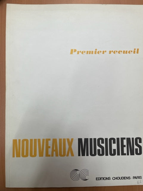 Nouveaux musiciens, 1er recueil partition piano