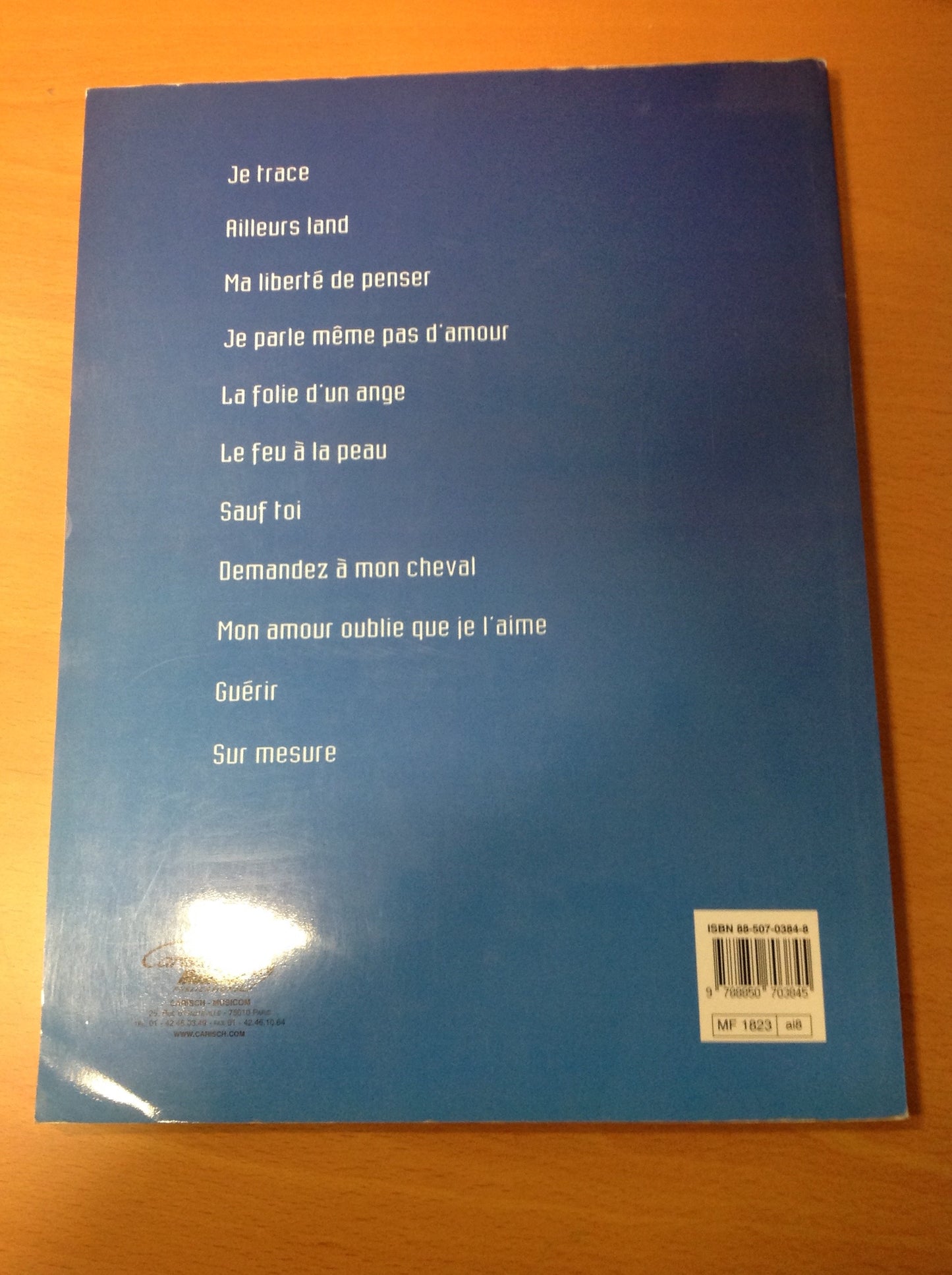 Songbook Florent Pagny Ailleurs land piano Voix Guitare – Gaston Music Store