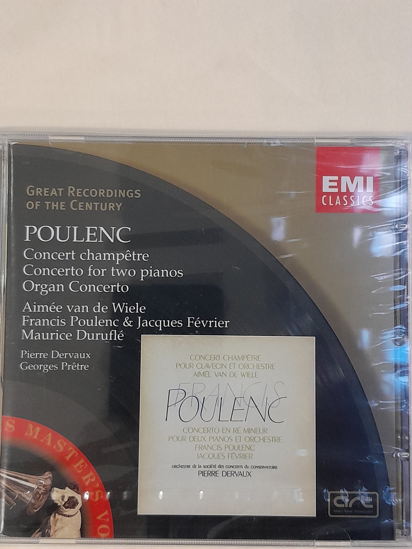 CD Poulenc : Concert champêtre, Concerto pour deux pianos, Concerto pour orgue