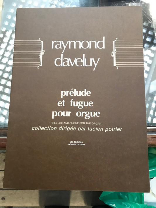 Raymond Daveluy Prélude et fugue partition pour orgue