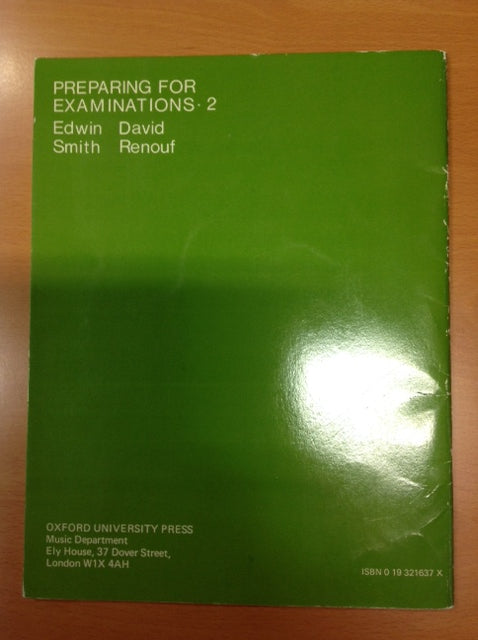 Smith Edwin Preparing for examinations - Question book volume 2 Théorie musicale