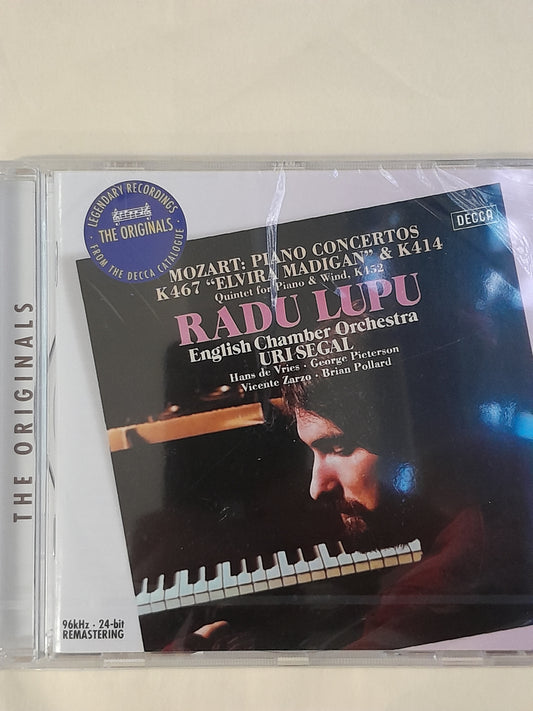 CD Mozart Concertos pour piano opus 12 et 21 Radu Lupu