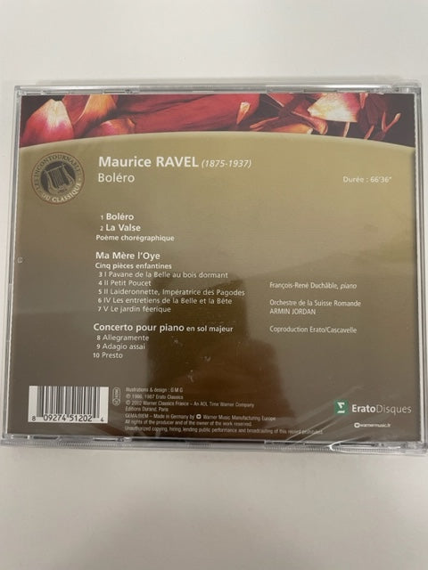 CD Maurice Ravel Bolero, La Valse, Ma Mère l'Oye, Concerto pour
