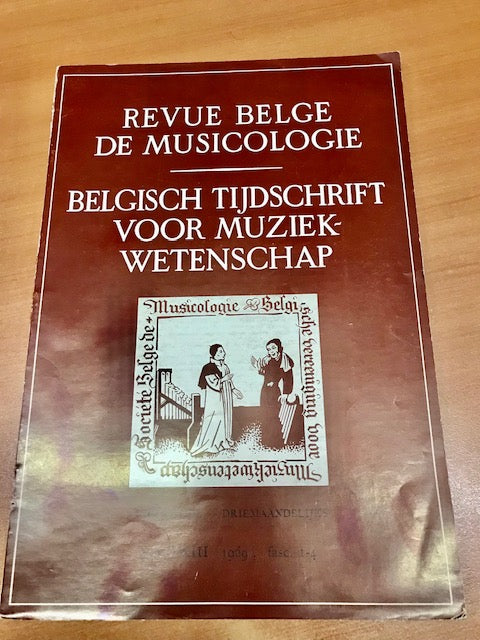 Revue belge de Musicologie trimestriel volume 23