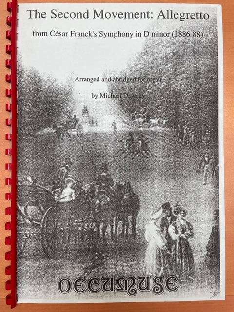 Partition de César FRANCK : Allegretto pour orgue (from Franck's Symphony in D minor)