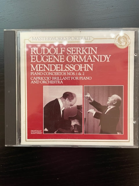 CD Rudolf Serkin, Eugène Ormandy Mendelssohn Piano concertos n° 1 et 2