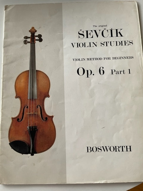 Sevcik Opus 6 part 1 partition violon