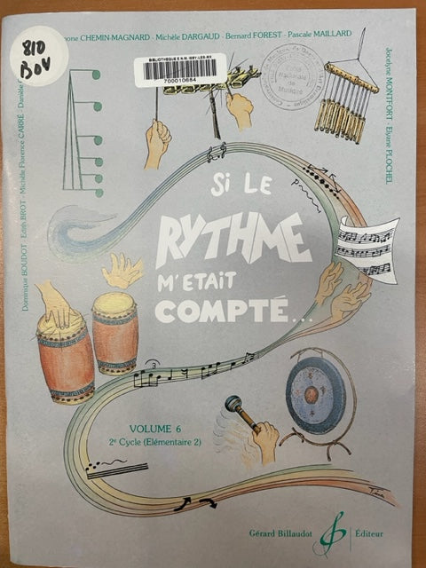 Si le rythme m’était compté volume 6