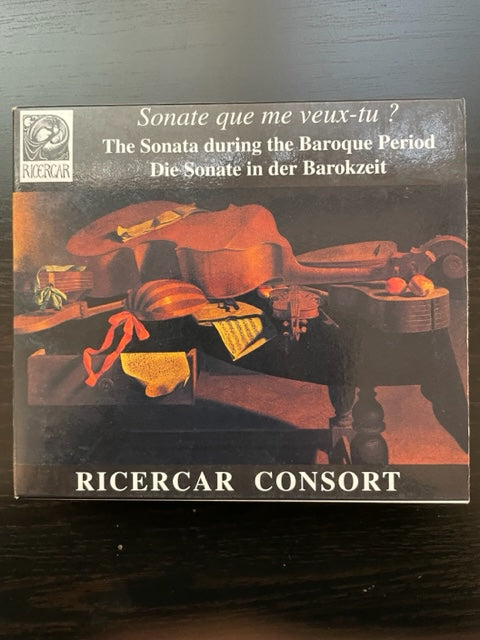 CD Ricercar Consort Sonate que me veux-tu? The sonata during the Baroque Period