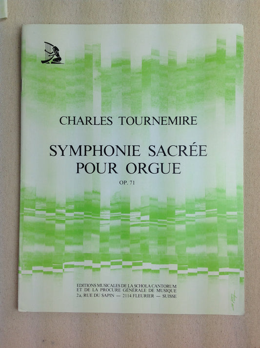 Charles Tournemire Symphonie sacrée partition pour orgue opus 71- 3000 partitions, livres et vinyles d'occasion  en vente sur notre site internet gastonmusicclub.fr Gaston Music Store