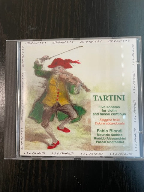 CD Giuseppe Tartini Sonatas for violin and continuo Fabio Bondi au violon