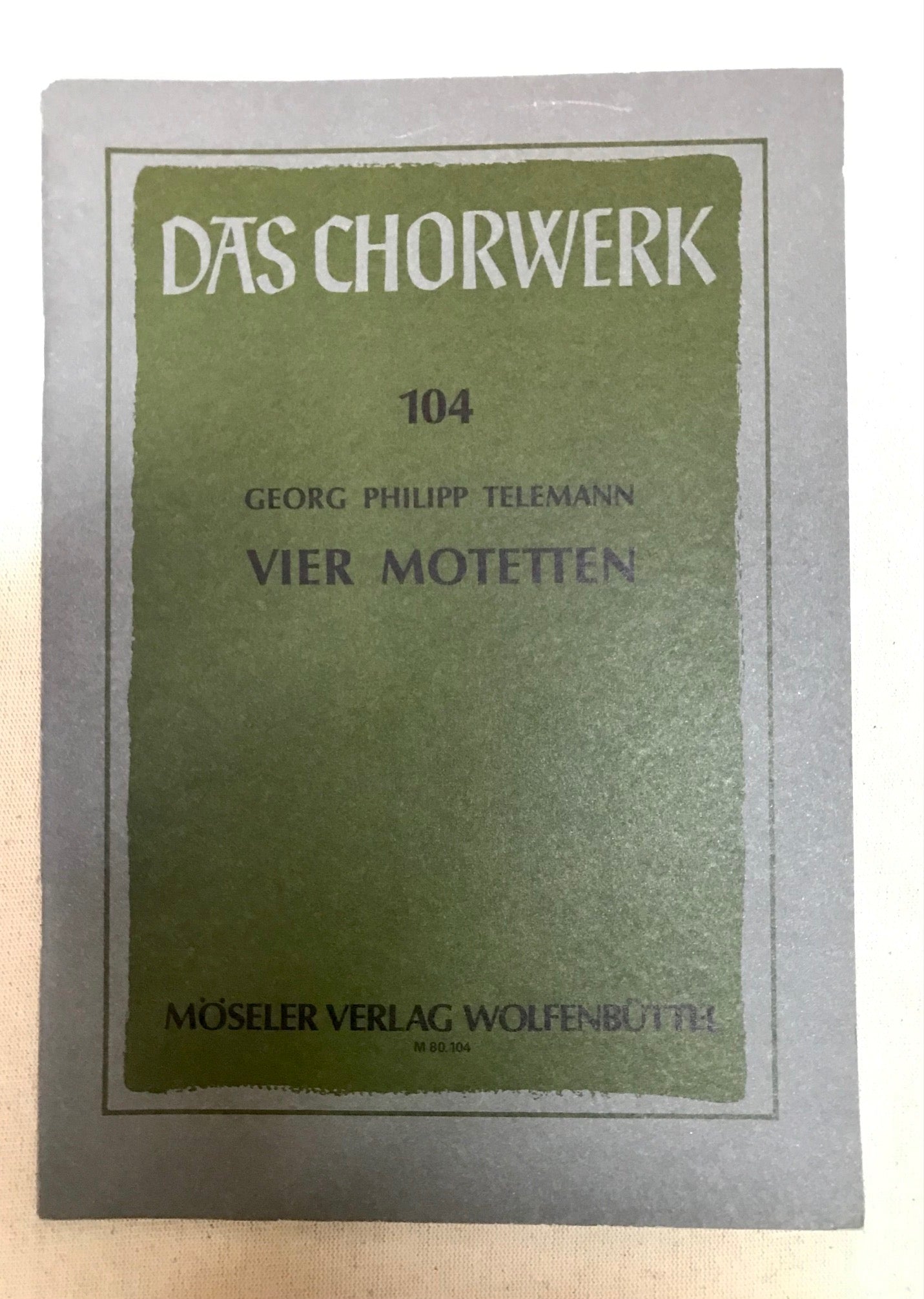 Telemann 4 motets, partition pour choeur mixte