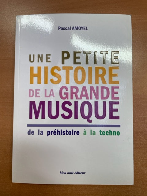 Livre d'Amoyel Pascal Une petite histoire de la grande musique - De la préhistoire à la techno