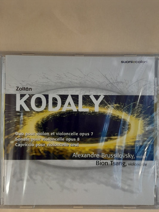 CD Zoltan Kodaly Duo pour violon et violoncelle opus 7, Sonate pour violoncelle opus 8